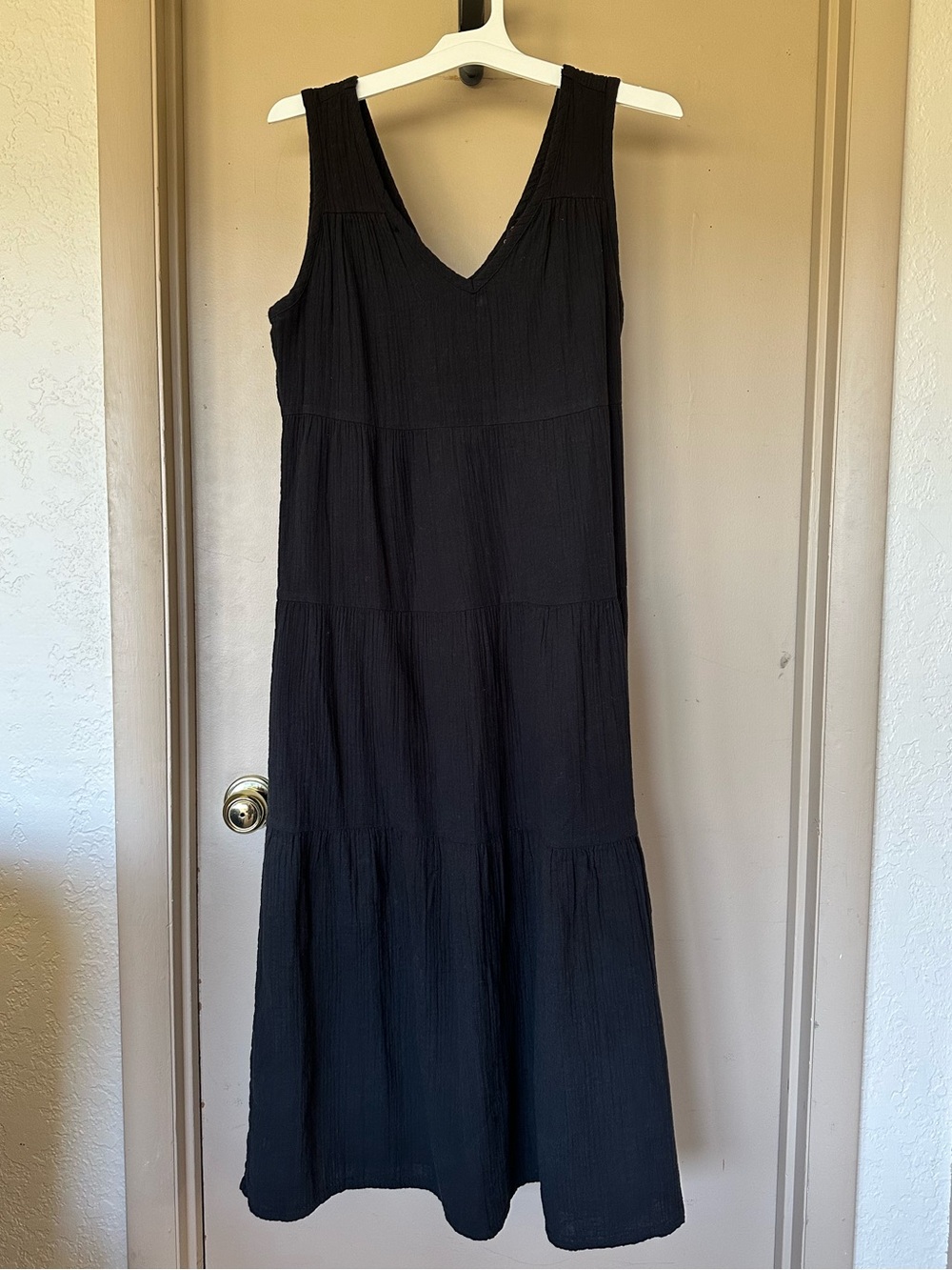 Quince Cotton Gauze Tiered Maxi Dress - Picture 2 of 9